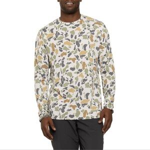 Eddie Bauer Men’s Marine Air Print Crew Shirt UPF 50+ Long Sleeve Size 2XL New
